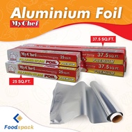MyChef Heavy Duty Aluminium Foil ( 25sqft / 37.5sqft ) For Cooking, Freezing, Wrapaing and Storing.