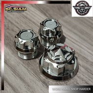 SC SIAM CENTER NUT AND INNERTUBE CNC RAIDER / RUSI 125 / TMX / CNC DESIGN STAINLESS SILVER
