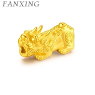 【FX】Gold 999（0.2g）24K Pixiu Jewelry Lucky copper coins, pure gold bracelets  gifts