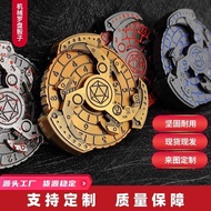 Punk Style Seven-in-One Metal Reel Compass Dice Cthulhu Running Team Board Game Accessories Dice