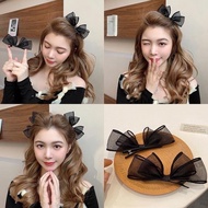 Set of 2 Super Cute Chiffon Bow Hairpins for Women kv1