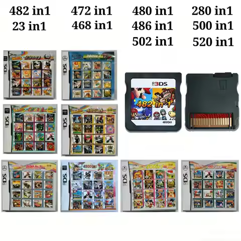 3DS 4300 IN1 Pokemon Game Card Combination Card 500 IN1 208 IN1 Combination Card Cartridge 482 IN1 2
