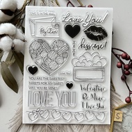 s Heart 0641-9 B ️ Lip Seal kiss Transparent Crystal