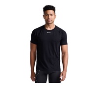 [trendy] 2xu MEN'S IGNIS LAYER SHORT SLEEVE TEE - BLK/SRF T-Shirt unisex cotton T-Shirt men women vi