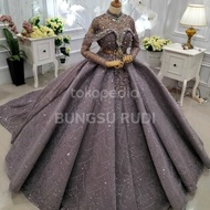 gaun pengantin cantik muslimah modern