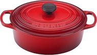 Le Creuset Enameled Cast Iron Signature Oval Dutch Oven, 3.5 qt., Cerise