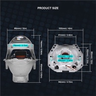 New

 3.0 inch Bi-xenon Lens For Hella 3R G5 Projector Lenses For Headlight D1 D2 D3 D4 HID Car Lamp