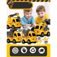 🆕 HOT ITEM❤️ Construction Toys Truck Vehicle for Kids Building Car Concrete Mixer❤️Dump Truck❤️Crane