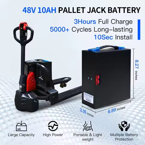 48V 10Ah 15Ah Lithium Battery for Electric Pallet Jack EPT40H EPT33H, CBD15-WS