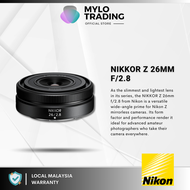 Nikon NIKKOR Z 26mm f/2.8 Lens for Nikon Z8 & Z6II & Z5 & Z30 & Z FC & Z7II & Z50 & Z9