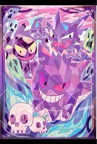 ptcg 寶可夢 卡套  玻璃彩繪 幻彩閃（耿鬼）