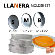 Leche Flan 3 pcs Set Molder Llanera Oval shape