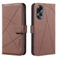 XICCI For OPPO A78 4G/A58 4G/A38 4G/A18 4G/A98 5G/A79 5G/A60 4G/A59 5G Leather Business Wallet Flip 