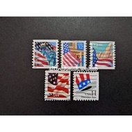 Used Stamp from USA Flag