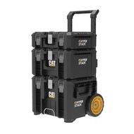 HomePro ชุดกล่องเครื่องมือล้อลาก 3 ชิ้น DA41005 สีดำ/เหลือง แบรนด์ CAT