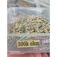 10 pcs resistors 1/2 watt 300k