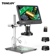 TOMLOV DM602 Pro HDMI Digital Microscope – 10.1" IPS LCD, 2000X Magnification | 3 Lenses for PCB Sol