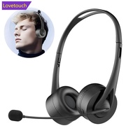 LOVETOUCH BT V5.3 Headset HiFi Headphones Head-mounted With Mic Wireless Truck Driver Hands-free Cal