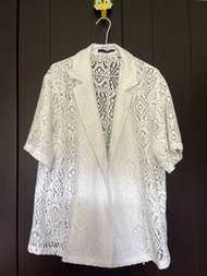 日本日系品牌Heather白色鏤空西裝外套