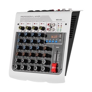 [ammoon]【ราคาพิเศษ】MIX-400 6-Channel Audio Mixerคอนโซลมิกซ์ 3-Band EQพร้อมเอฟเฟกต์Reverb Delay + 48V Phantom Power Wireless ConnectสำหรับการบันทึกDJ Network Live Broadcast