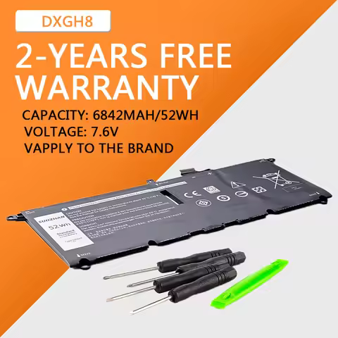 DXGH8 Laptop Battery For Dell XPS 13 9380 9370 7390 For Dell Inspiron 7390 2-in-1 7490 G8VCF H754V 0