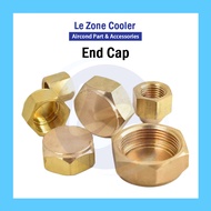 Aircond Outdoor Stop Valve Service Valve Copper Cap End Cap R22 R410 R410a 1/4'' 3/8'' 1/2'' 5/8'' 3