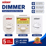 SUOER Fan Speed Controller Switch / Dimmer / Speed Controller 5 Speed
