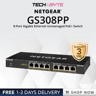 Netgear GS308PP | 8-Port Gigabit Ethernet SOHO PoE+ Unmanaged Switch