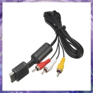 (Y W Z H)1.8m HDTV AV Audio Video Cable Audio & Video Cables   2 3 PS2  AV A/V Component Cable Cord 