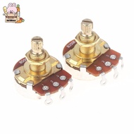[NEW] 1Pcs Guitar Potentiometer Pot Low Torque And Low Noise Smooth Feel Brass Shaft A500K A250K B25