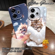HP Xiaomi Redmi 13x Phone Case - Redmi 13 - Redmi Poco M6 Beautiful Cat Motif - Phone Case - Redmi C