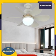 [Colorfull.sg] E26/27 Socket Fan LED Light Ceiling Fans with Lights 40W/30W for Bedroom Kitchen
