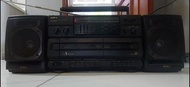 Aiwa CA-W37 stereo radio cassette carrying component system 卡式錄音帶錄 音機收音機雙卡式