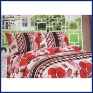 4 piece bedsheet set Red Bouquet
