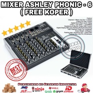 Ashley Phonic-6 Audio Mixer Original+Free Koper/Good Audio Mixer Bestseller