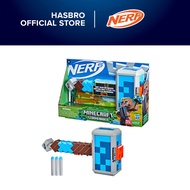 Nerf Minecraft Stormlander Dart-Blasting Hammer, Fires 3 Darts, Includes 3 Nerf Elite Darts, Pull-Ba