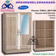 Lemari pakaian anak 2 pintu GSTAR JANETTA almari baju baby locker
