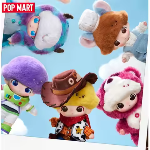 Genuine POP MART DIMOO WORLD × PIXAR Journal of New Life Series Vinyl Plush Blind Box Pendant Orname