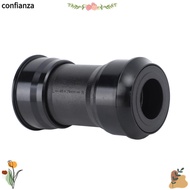 CONFIANZA Press Fit Bottom Bracket, Black Press Fit Bike Bottom Bracket, Durable Aluminum Alloy 24mm