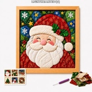 LIGHTHEARTEDQQ 1 Set Christmas Fabric Painting Kit, Cotton Fabric Christmas Themed Christmas Fabric 