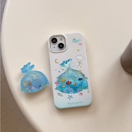 Blue Ocean iPhone16 Phone Case 14/15/15Pro/15ProMax Shock-resistant Case