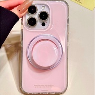 Luxury Solid Color Foundation English Magnetic Bracket Phone Case Suitable for iPhone17 Pro Max 16 1