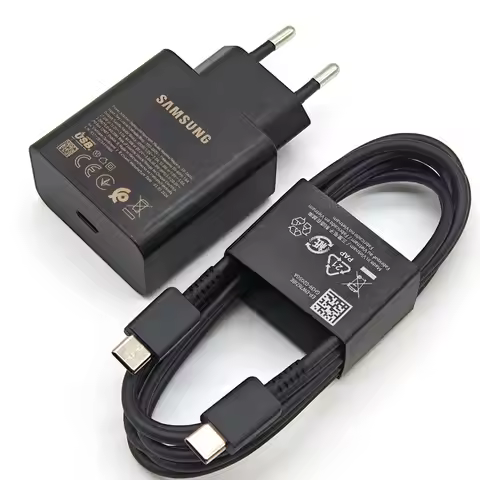 Samsung 60W Charger Super Fast Charge Adapter 1.8M Type C Cable For Galaxy S26 S25 S24 S23 S22 S21 S