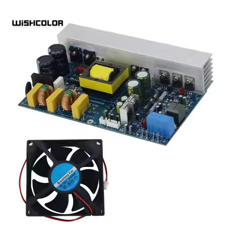 Wishcolor 1000W Class D High Power Mono Digital Power Amplifier Board with Switching Power Supply an