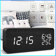 COD LikyYou Jam Meja Digital LED Clock Temperature Humidity Control / jam weker alarm bunyi kencang