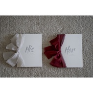 Wedding Vows Hand Card/ Marriage oath card