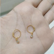 925 SILVER GOLD PLATED KENIF EARRINGS