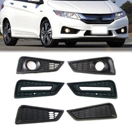 【Hot New Release】 Car Front Bumper Fog Cover Fog Lamp Garnish Hood Vent Grille 71107-T9a-T00 71102-T9a-T00 For Honda City 2015-2018