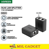 UGREEN LAN Splitter RJ45 1 to 2 Ethernet Connector LAN Cable Connection