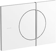 KOHLER K-75891-GW1 Flush Actuator Plate for 2 in. x 4 in. In-Wall Tank and Carrier System, Glossy Wh